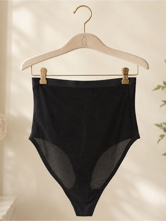 SKIMS Other - SKIMS Power Mesh High Waisted Thong Onyx Black S NWT SH-HWT-0251